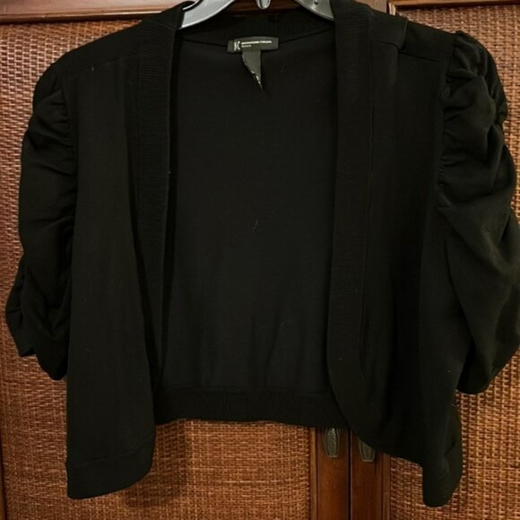 INC INTERNATIONAL CONCEPTS SHORT BLACK SWEATER/JACKET - SIZE 2X - NWOT - Picture 1 of 5